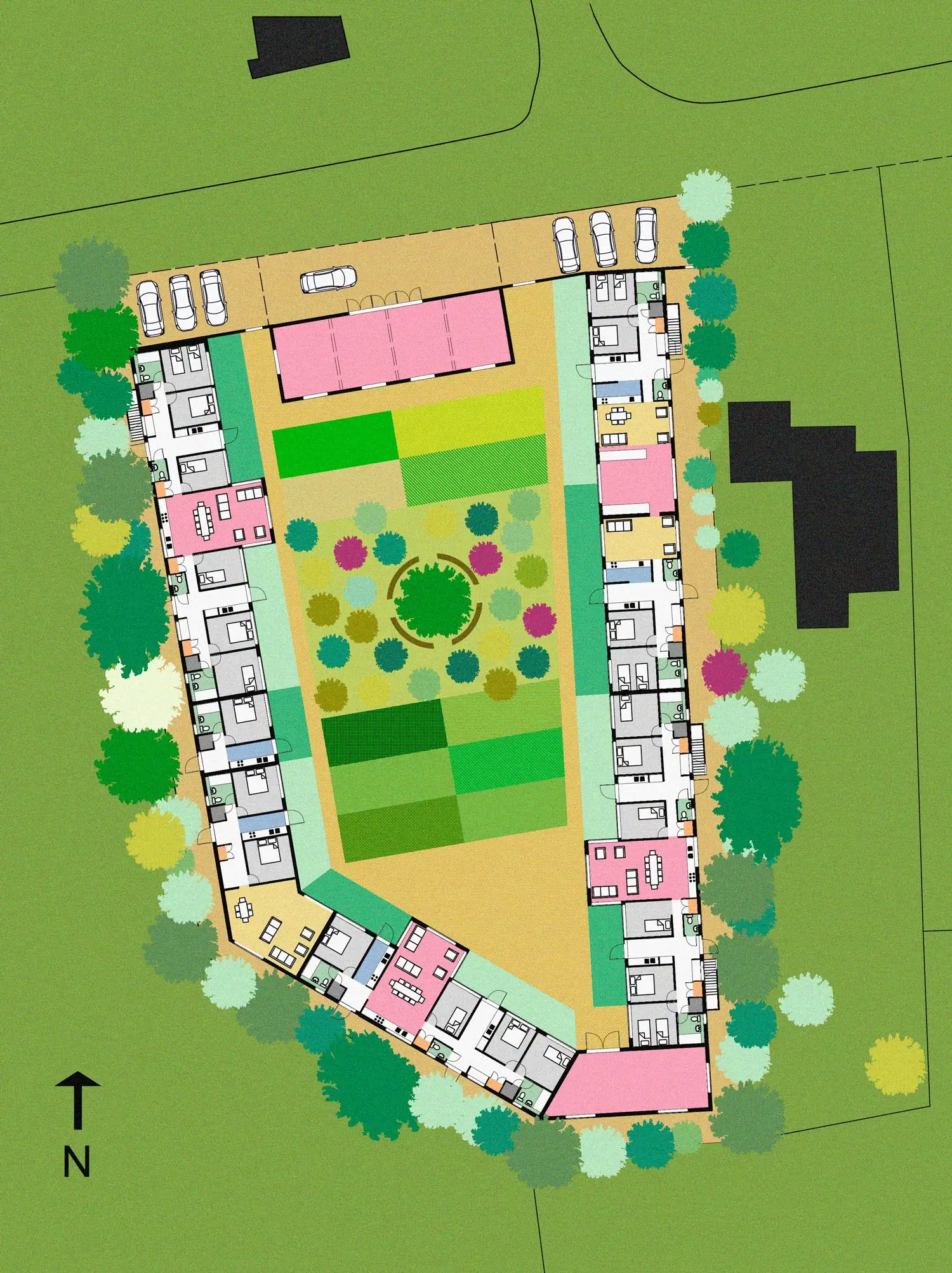 Charles Holland Architects &mdash; Co-Living in the Countryside